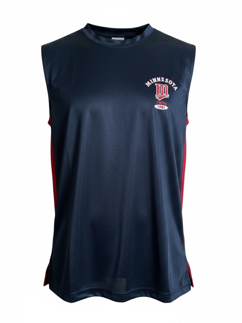 Minnesota Twins 1961 Sleeveless Athletic Tank Navy Red Medium see measurements